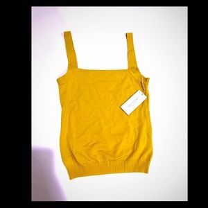 Cashmere Top Valentino Mustard Yellow-M